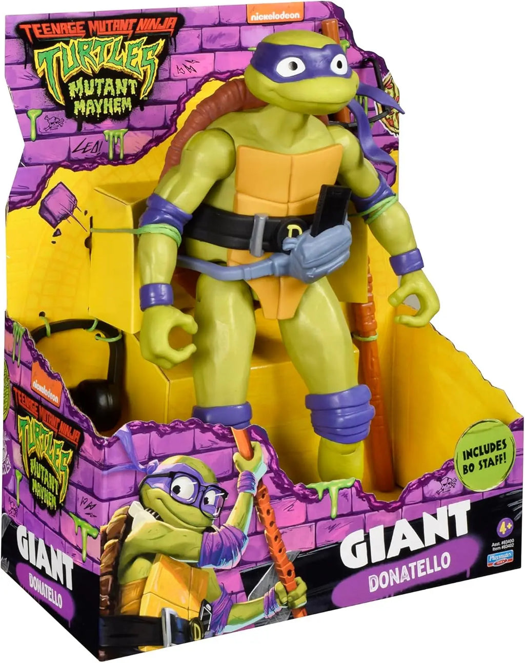 Paquete de 4 figuras gigantes de las famosas Tortugas Ninja de 30 cm