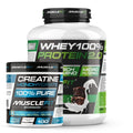 Pack Whey 100% Protein 2000g + Creatina 300g MuscleFIt / MuscleVip  Aumento Muscular