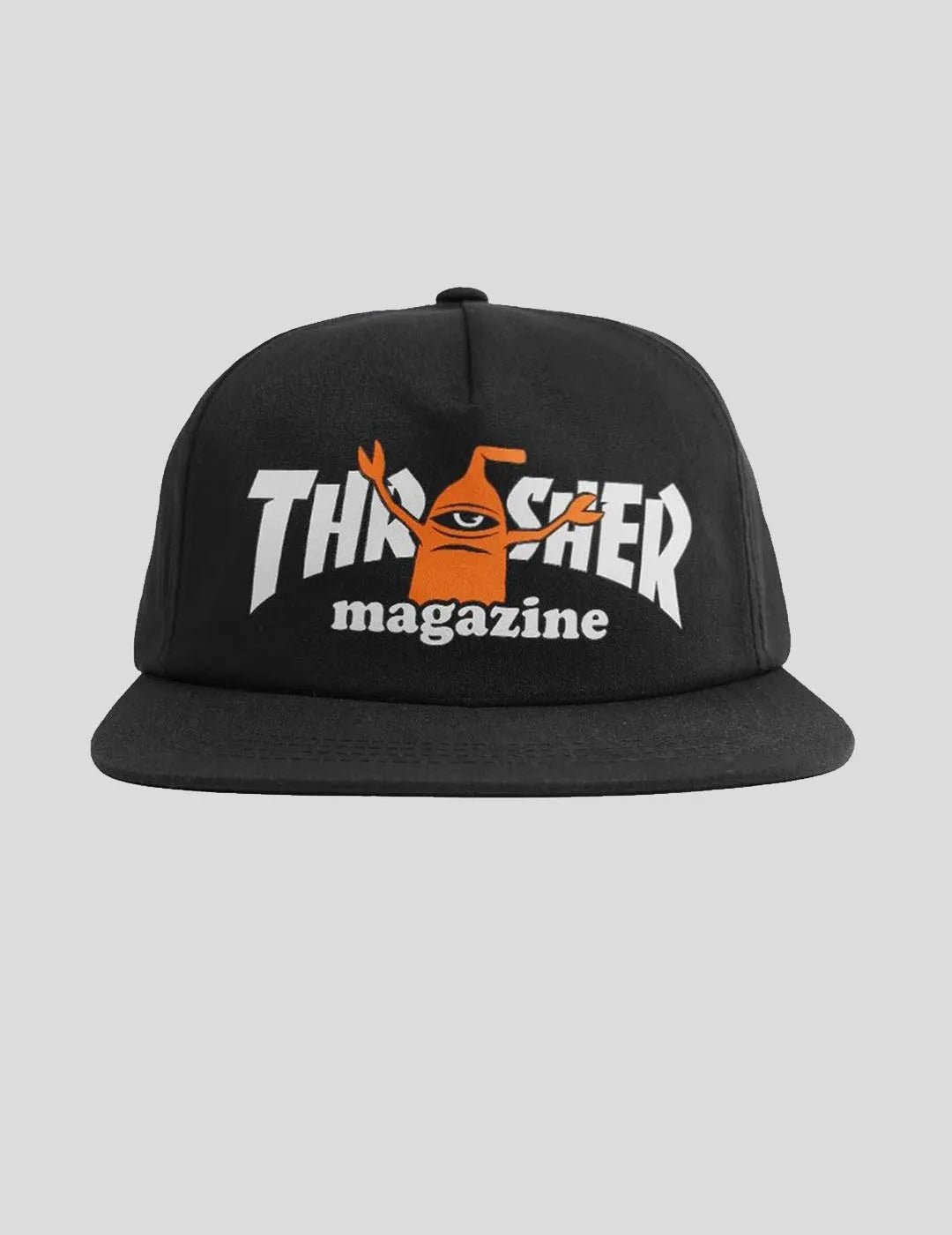 Gorra snapback negra Thrasher x Toy Machine Setc