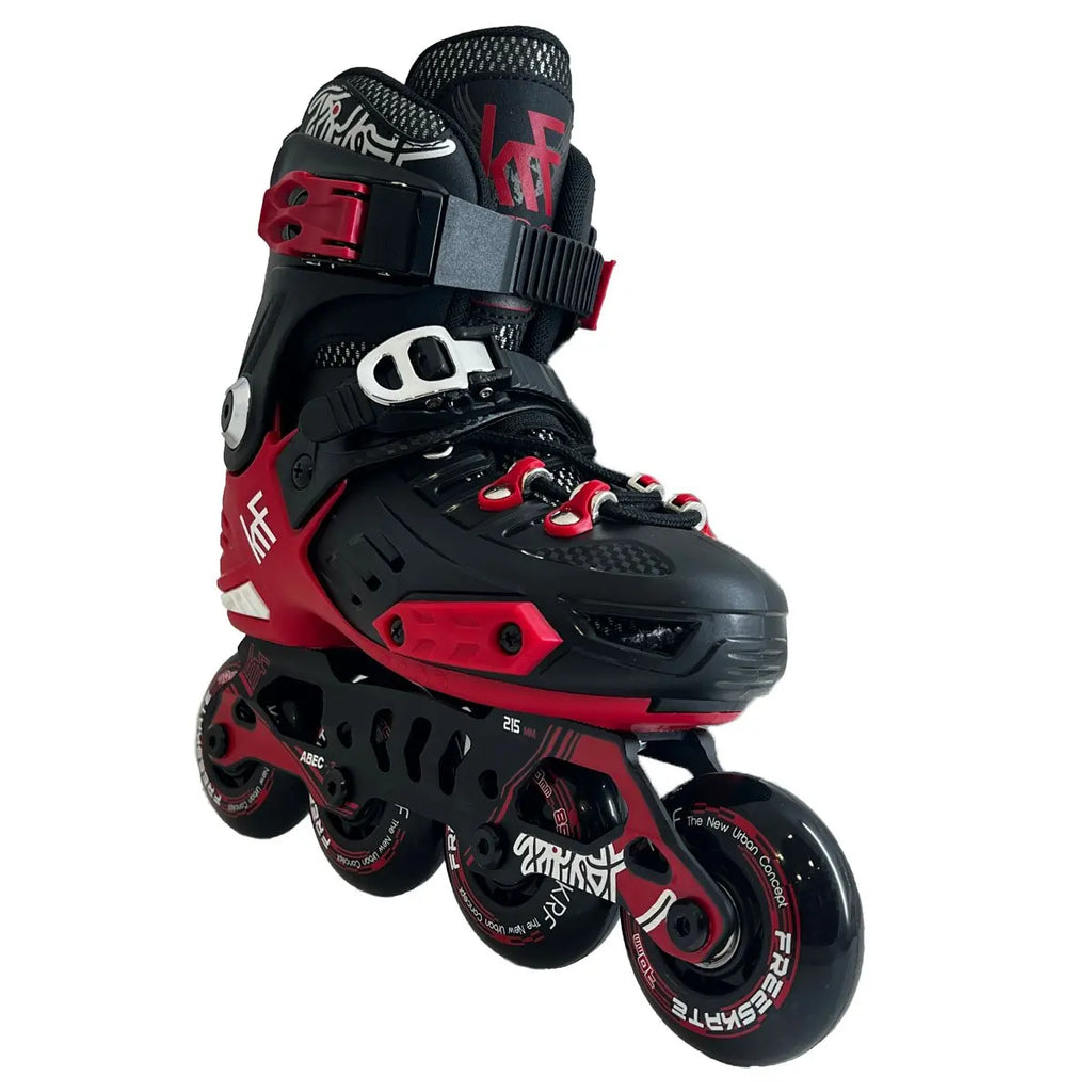 KRF PATÍN FREESKATE AJUSTABLE HARD FIRST BLACK/RED