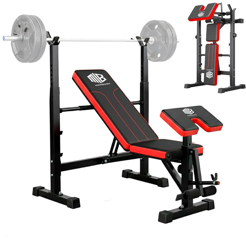 Banco de Musculación Multifuncional Inclinable – Banca de Peso Ajustable y Plegable para Entrenamiento Completo en Casa – Soporta hasta 120 kg, Ideal para Fitness Doméstico