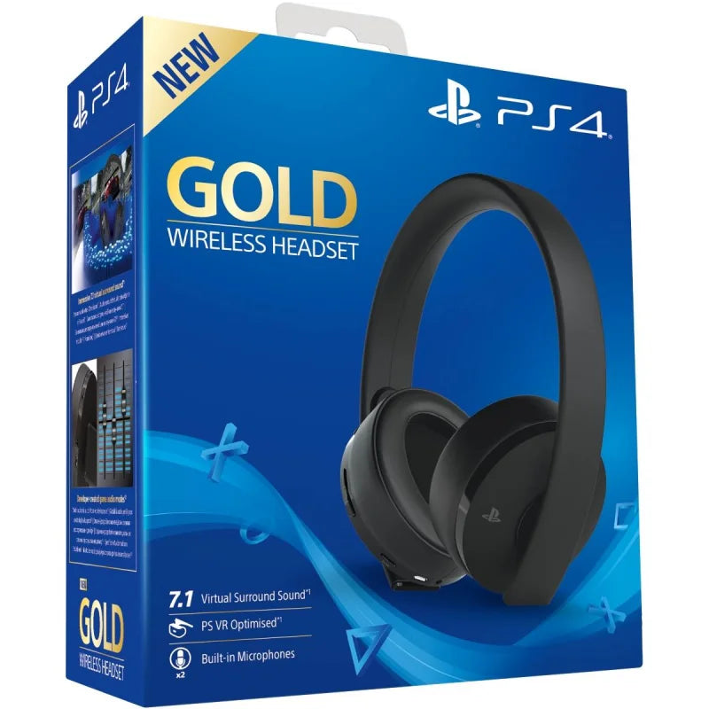 Ps4 gold wireless headset - playstation 4 - new sealed