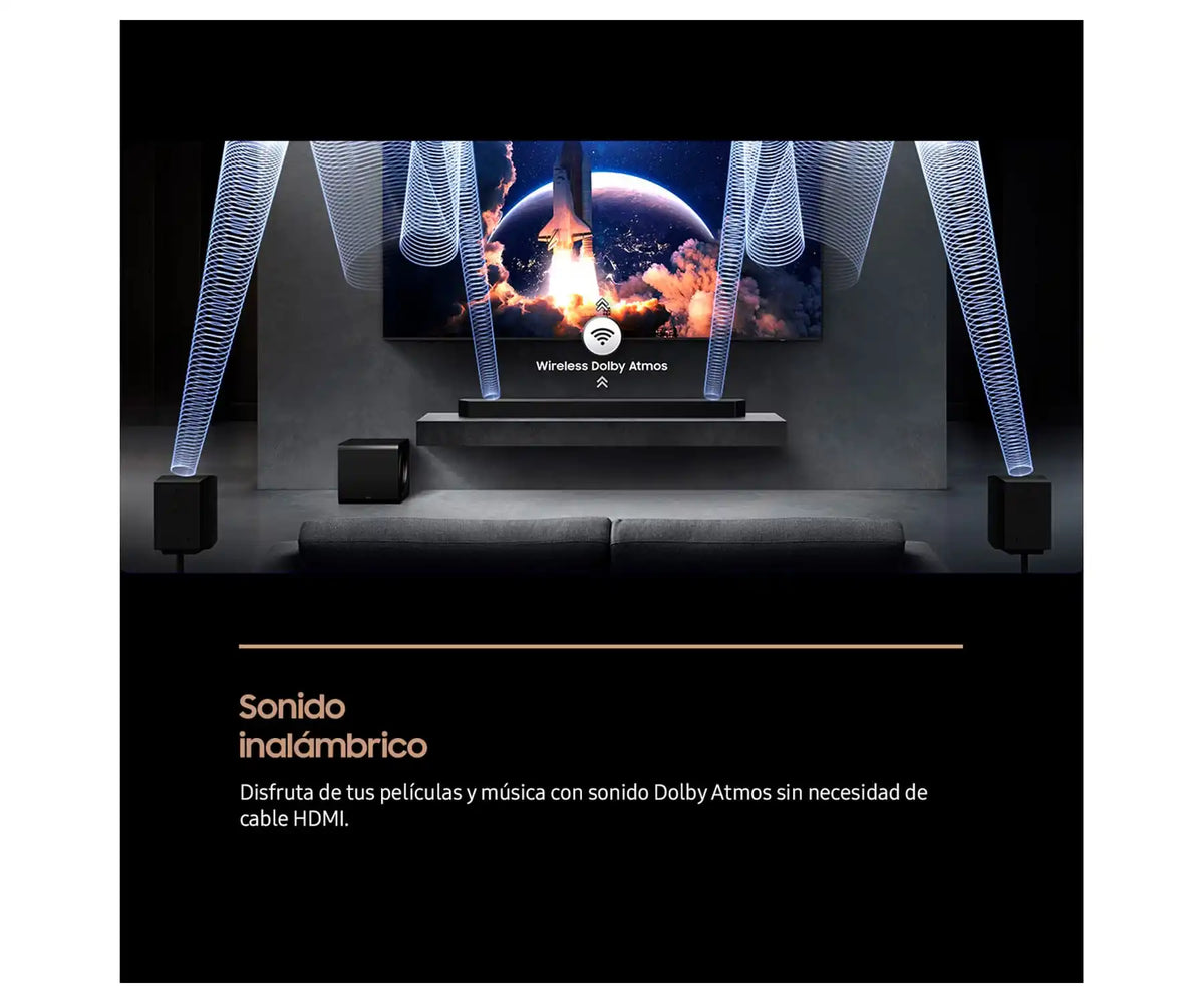Samsung HW-QS700F Negro / Barra de sonido Serie Q 3.1.2 con Subwoofer y Dolby Atmos 2025