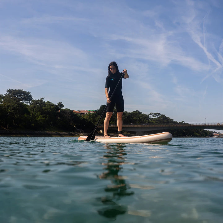 BEHUMAX - Tablas paddle surf hinchable Mint 10 -  Sirocco 10 , All Round PVC doble capa Dropstitch ligera 7.5kg con quillas y remo y mochila