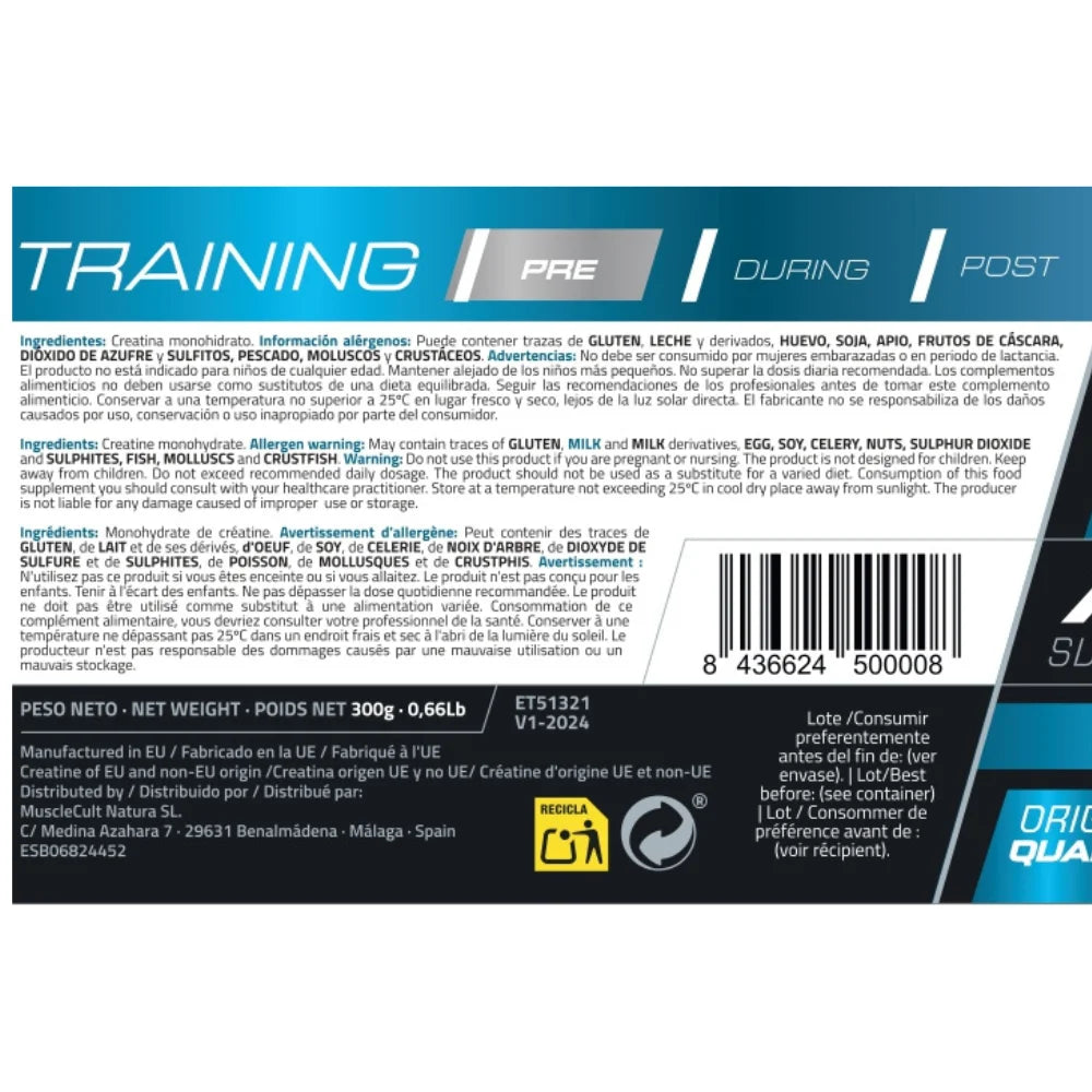Pack 2 x Creatina Monohidrato Micronizada 300g - MuscleFit