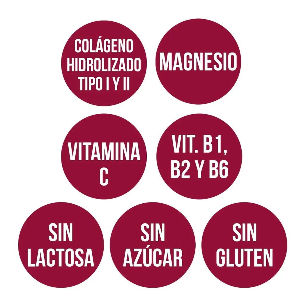Amlsport® Colágeno con Magnesio, Vitamina C y Complejo B, Sabor Fresa, 350 g - Suplemento Alimenticio para el Cuidado de Articulaciones, Huesos y Músculos