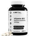 Vitamina B12 Metilcobalamina 1000 mcg | 200 comprimidos veganos. Hivital