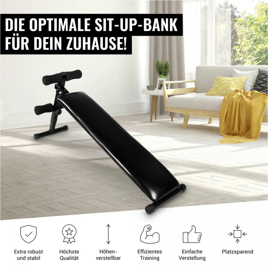 Gorilla Sports Banco de Entrenamiento Abdominal Negro