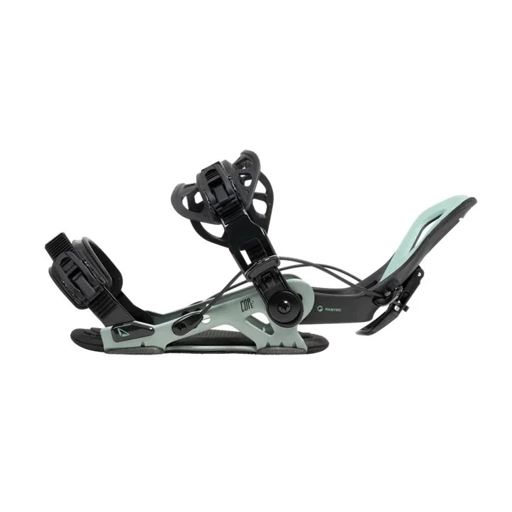 BEXTREME Fijaciones Snowboard Automaticas SP Core Multientry Color Negro Verde con 3 Medidas. Ligeras y comodas