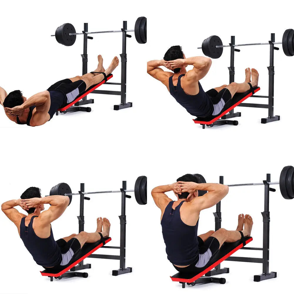 Banco de Musculación Plegable Pro10 ES-544 Fit-Force, Multifunción y Práctico