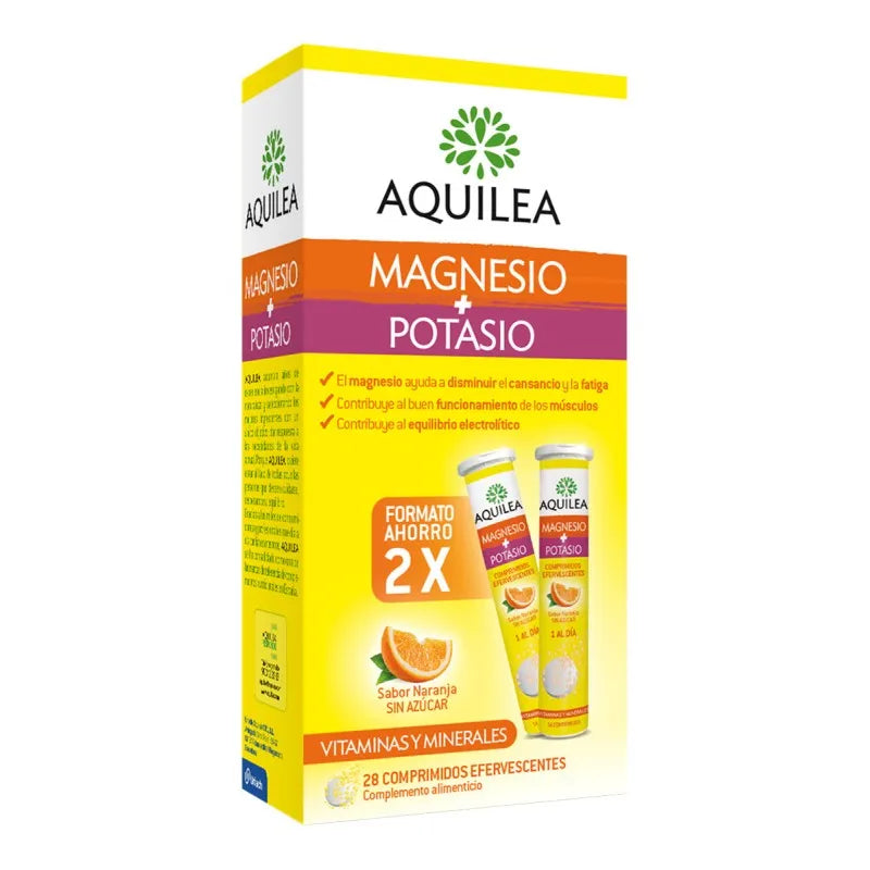AQUILEA MAGNESIO + POTASIO 28 COMPRIMIDOS EFERVESCENTES