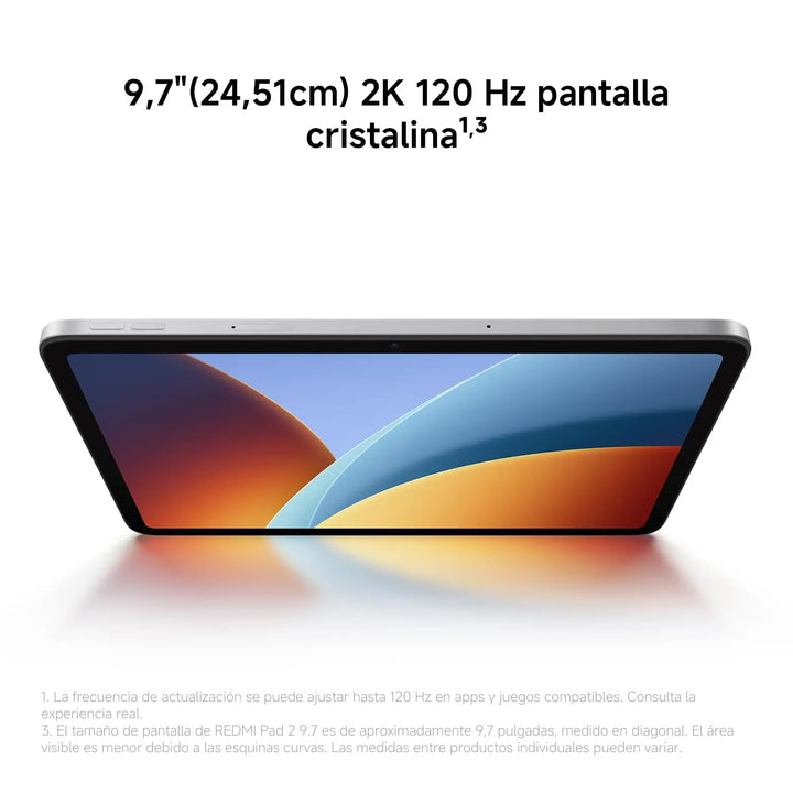 XIAOMI REDMI Pad 2 9,7”  Tablet  4GB+128GB  batería de 7600 mAh,Cámara trasera de 8 MP  Versión España（sin cargador）
