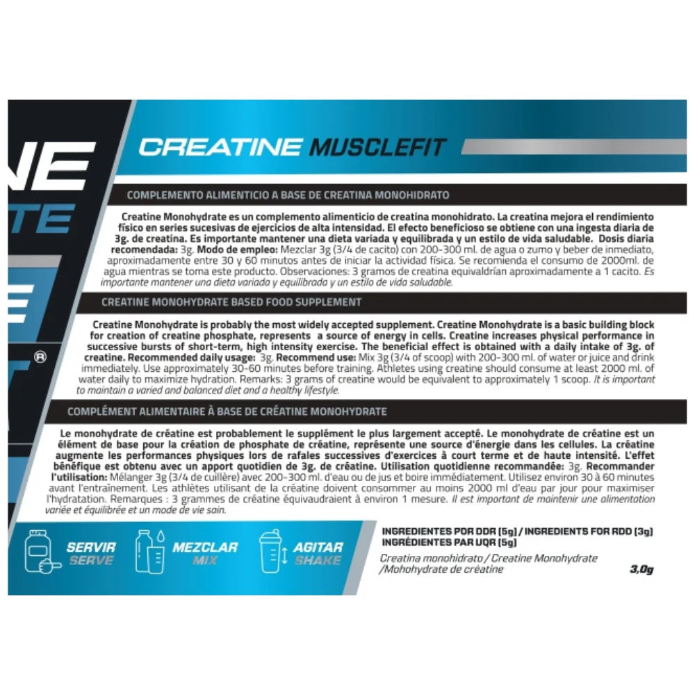 Pack 2 x Creatina Monohidrato Micronizada 300g - MuscleFit