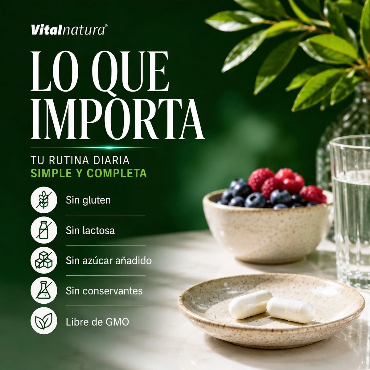 Colágeno Complex Marino Hidrolizado Vitalnatura con Ácido Hialurónico y Vitaminas – 120 Cápsulas - Pack Dúo Ahorro (2 botes)