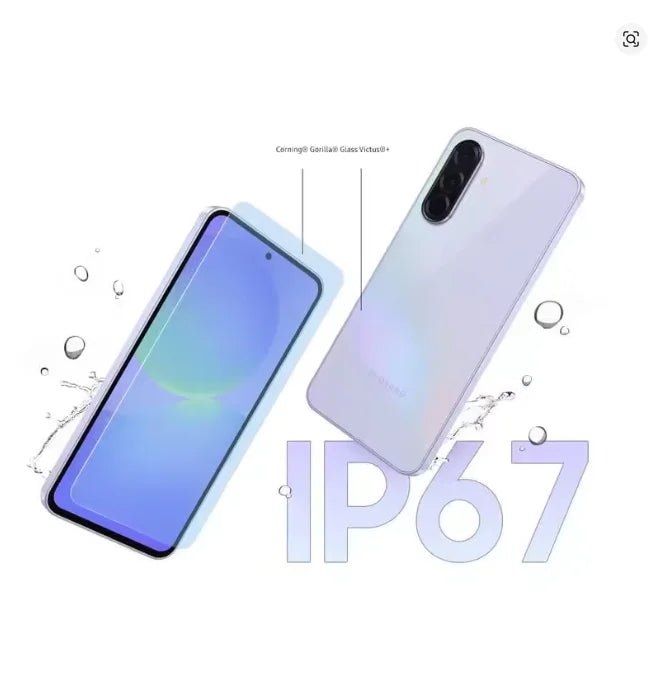 Samsung Galaxy A36 5G, 8 GB de RAM, 128 GB de ROM, pantalla AMOLED de 6,7", tasa de refresco de 120 Hz, cámara de 50 MP, batería de 5000 mAh, resistencia al agua IP67, doble SIM - Smartphone Android para telefonía móvil 5G.