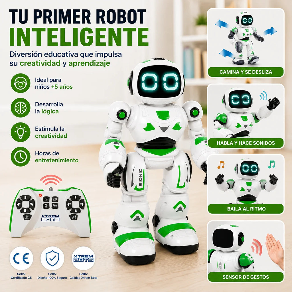 Xtrem bots - bionic |   Robot toy |   Toys for children 5 years or older |   Remote control and programmable robot |   Toys for children 5 6 7 8 years |   Robotics