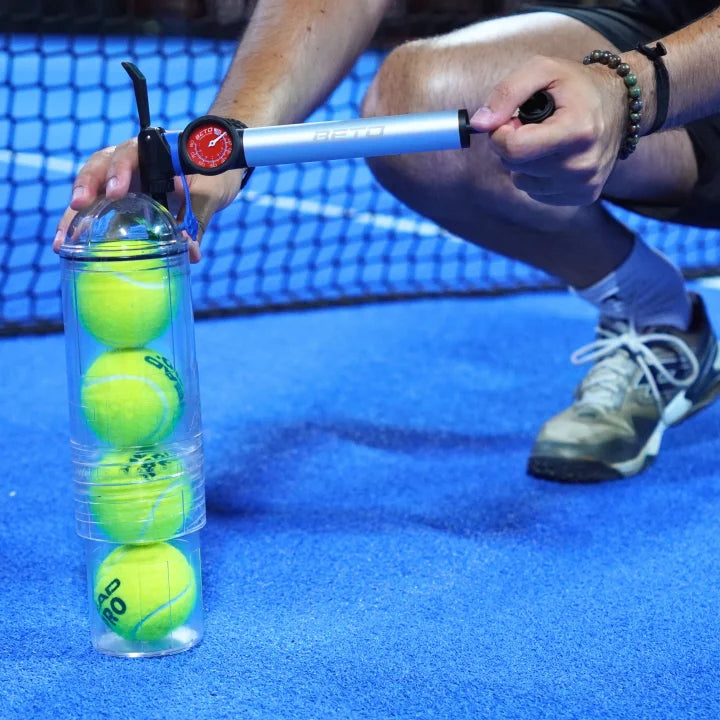 Presurizador de Pelotas TuboX4 Crystal (Sin Bomba de aire incluida) - Para Tenis y Padel  TuboPlus