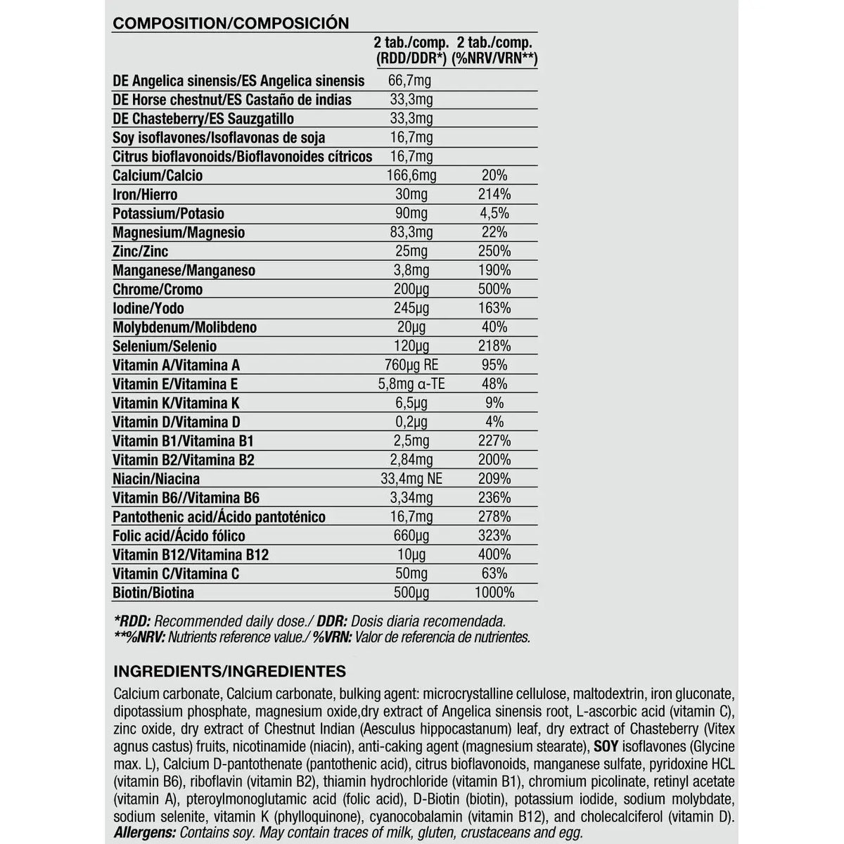 Quamtrax Nutrition Mega Vitamins for Women – 60 tabletas | Multivitamínico femenino con minerales y extractos