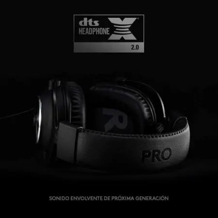 Logitech G PRO X Gaming Wired Headphones with Blue VO!CE mic technology, 50mm PRO-G drivers, durable steel and aluminum build, and 7.1 surround sound for ultimate gaming experience.