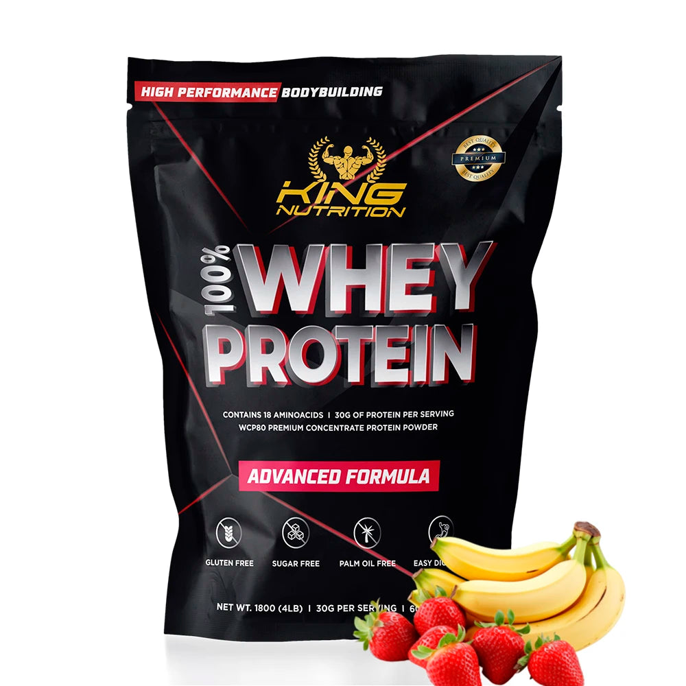 Whey Protein 1,8kg King Nutrition Proteina Concentrada.*