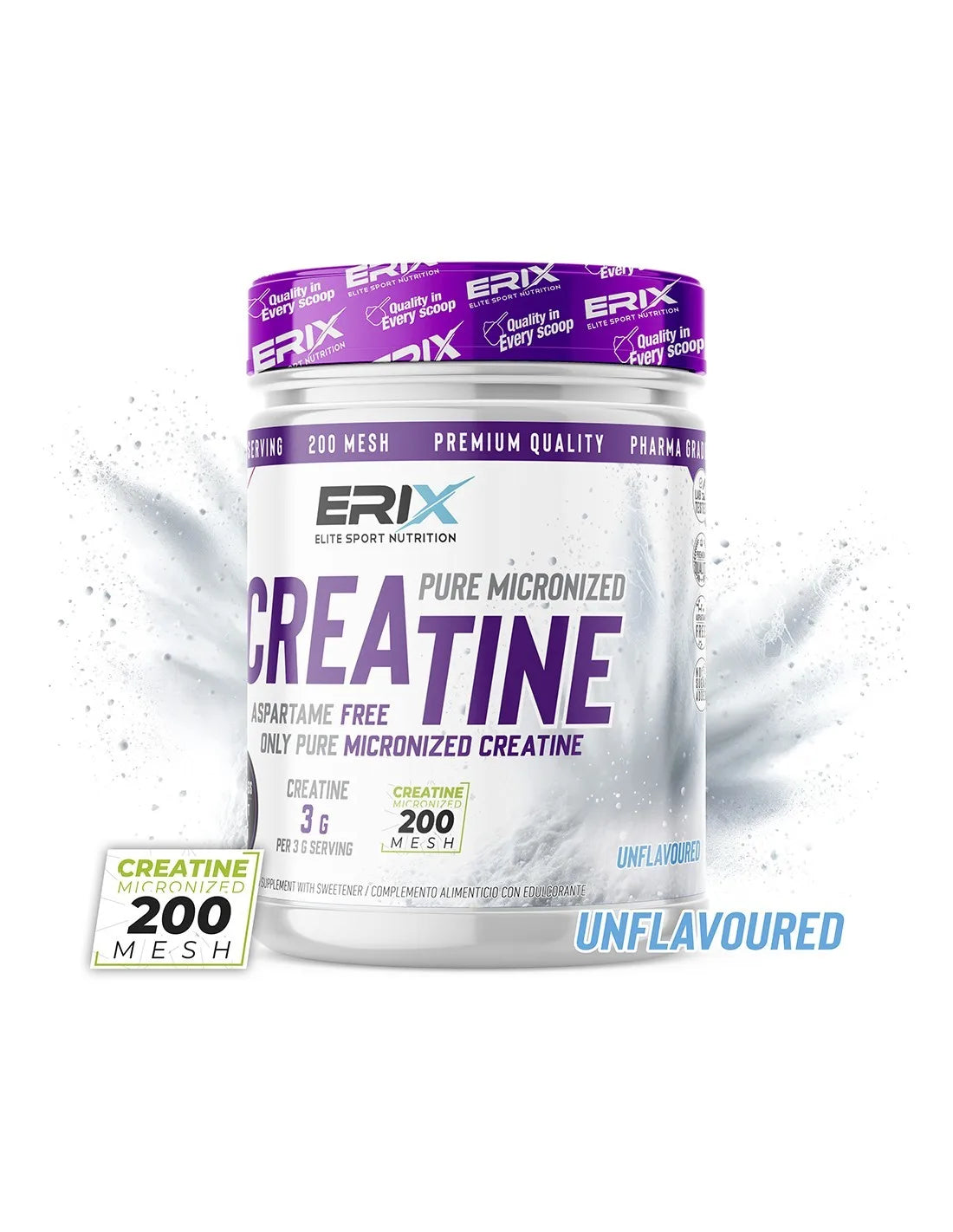 ERIX Nutrición Creatina Neutra 300 gr.