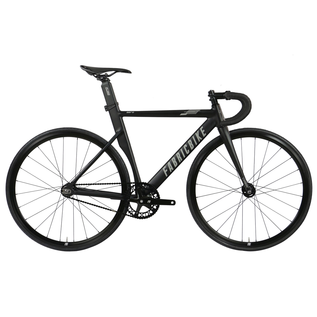Bicicleta de piñón fijo FabricBike Aero, Fixie, monomarcha, cuadro de aluminio y horquilla de carbono, ruedas de 28", 5 colores, 3 tallas, 7,95 kg (talla M).