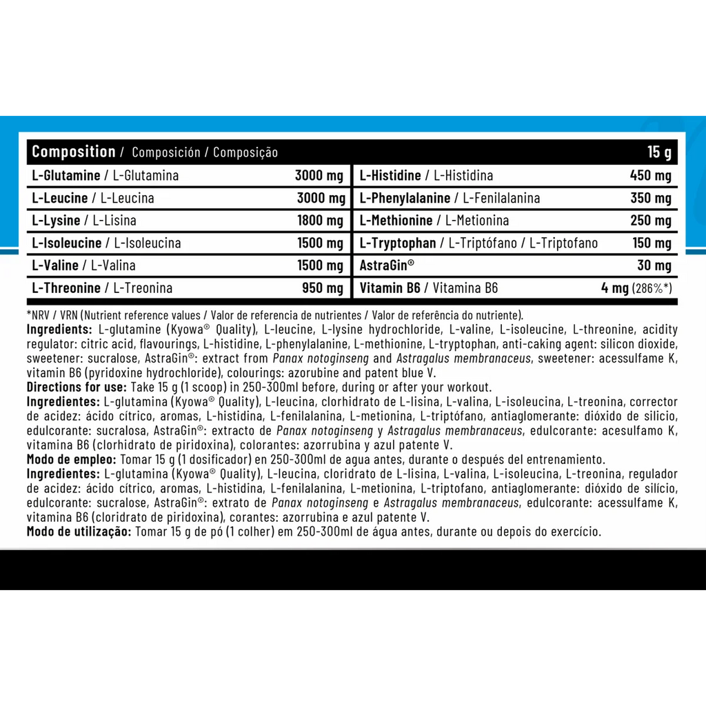 Natly nutrition - Aminoácidos - Premium Amino EAA essential - 330 gr