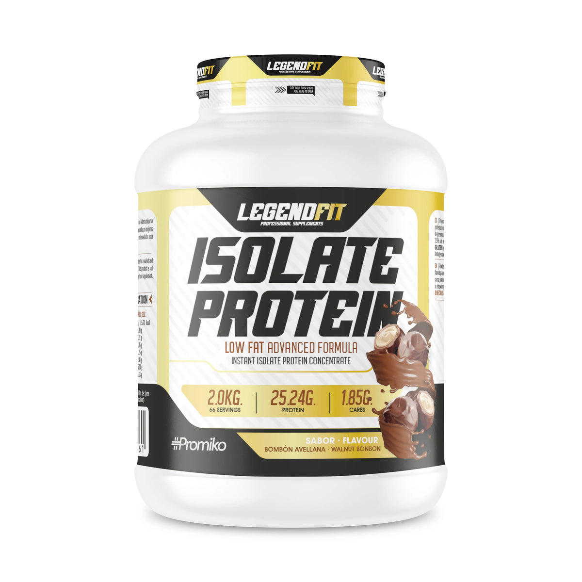 PROTEÍNA ISOLADA LEGEND FIT – DEFINICIÓN EXTREMA Y SABOR PREMIUM, 2 KG PROTEINA, DIFERENTES SABORES- CHOCOKIT,FRESA PLÁTANO, HELADO DE VAINILLA, CHOCOLATE BLANCO, BOMBÓN AVELLANA, DEFINICIÓN MUYSCULAR, RECUPERACIÓN PO