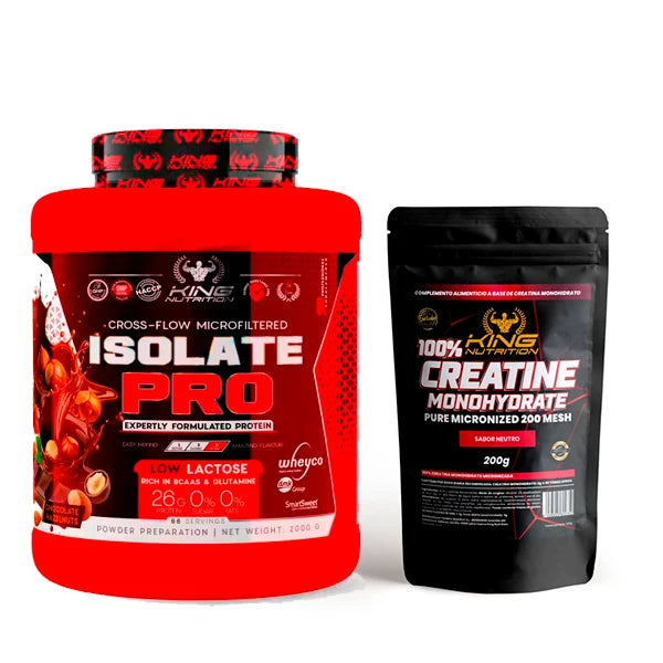 King Nutrition  Pro Isolate Protein 2Kg Proteína Isolada + 200gr de creatine monohydrate*