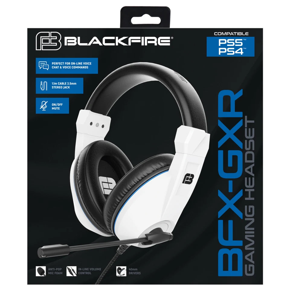 Auriculares estéreo con cable para juegos Blackfire BFX-GXR para PS5 y PS4