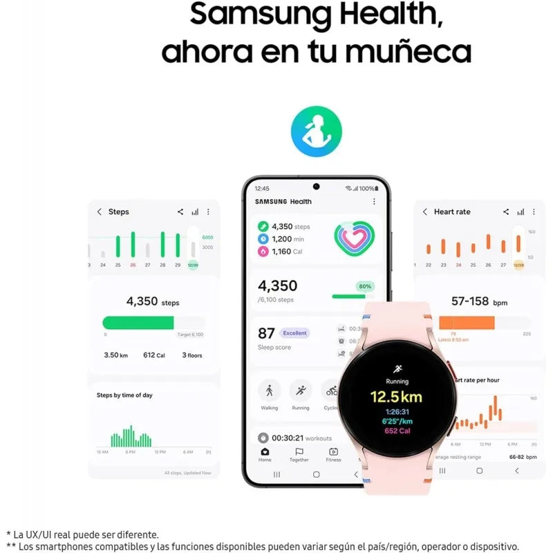 Samsung Galaxy Watch FE 40mm Bluetooth - Smartwatch with 1.2" Super AMOLED Display, 1.5GB RAM, Fitness Tracking, Heart Rate Monitor, IP68 Waterproof, Wear OS for Android, 16GB Storage, Perfect for Sports and Outdoor Activitie