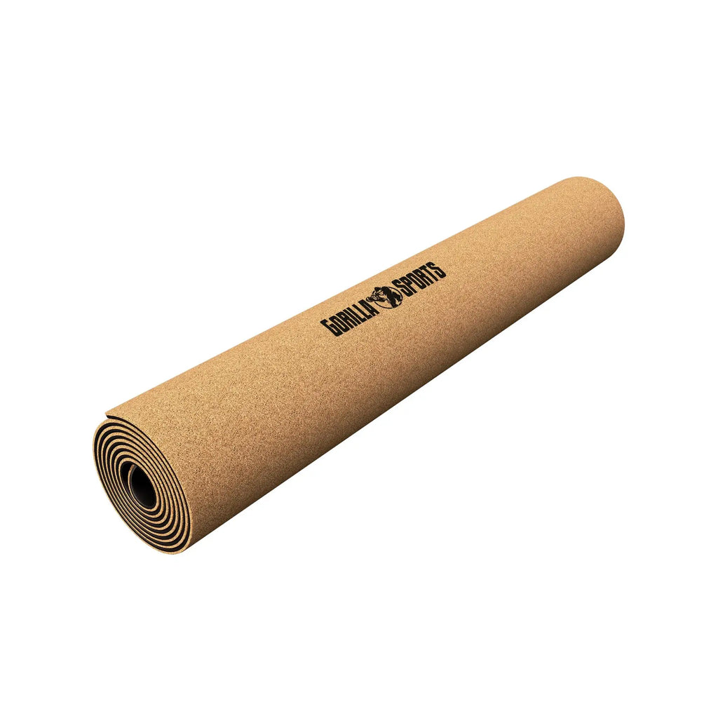 Gorilla Sports Esterilla de Yoga de Corcho 183x61x0,5 cm