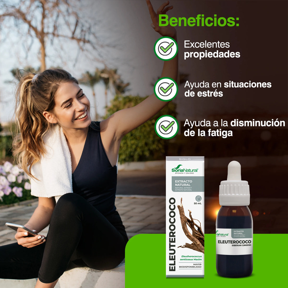 Energía Natural Extracto De Eleuterococo 50ml Soria Natural - Multivitaminas