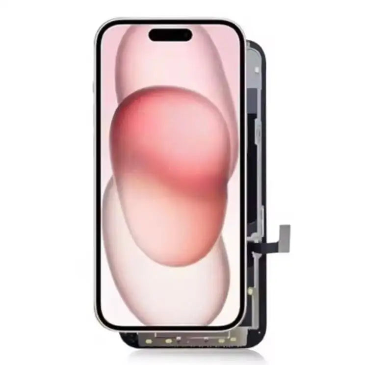 Pantalla completa iWeb para iPhone 15 Plus con herramientas y adhesivo, pantalla Super Retina XDR de 6,7 pulgadas, 2796 x 1290 píxeles, HDR, Dynamic Island, True Tone, amplia gama de colores (P3) para carga rápida.