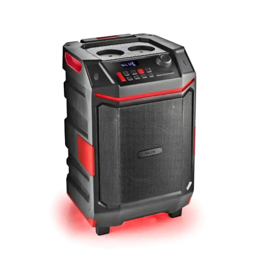 NGS Wildbash Portable Speaker 300W with Bluetooth 5.4, IPX6 Waterproof, RGB LED Lights, Wireless, Ideal for Parties and Outdoor Events, Powerful Bluetooth Speaker with AUX and USB Input.