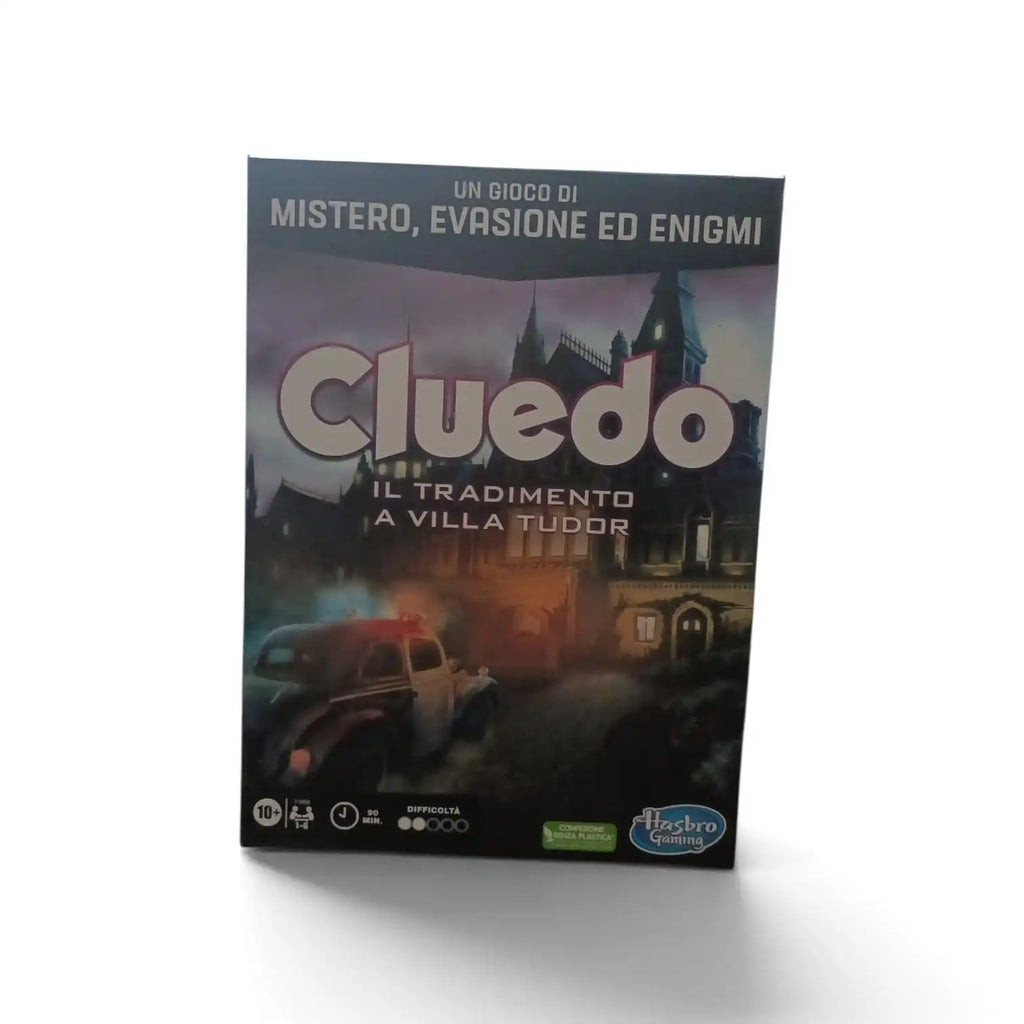 Cluedo: Escape Room Mystery Game - Traición en Villa Tudor, juego de mesa cooperativo y dinámico para 1-6 jugadores, con exploración inmersiva y recolección de pruebas, perfecto para noches de juegos en familia.