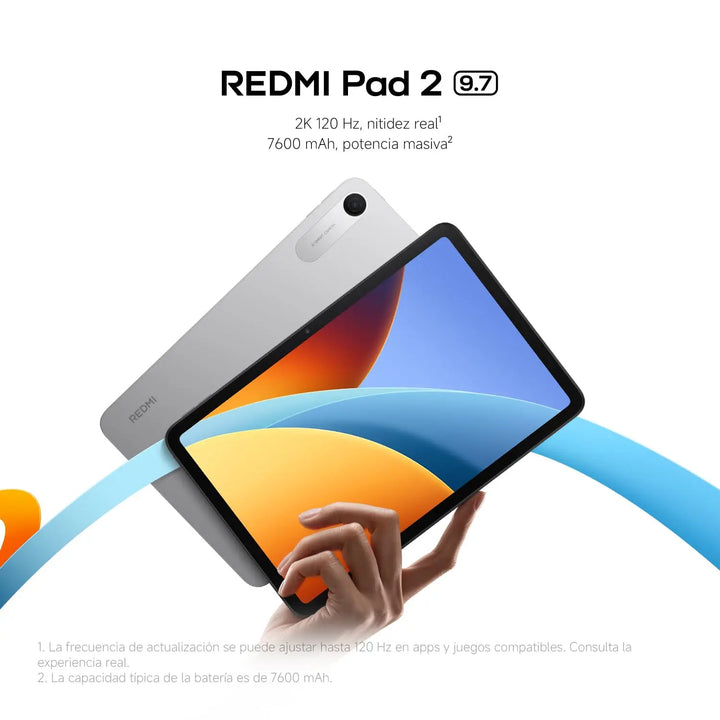 XIAOMI REDMI Pad 2 9,7”  Tablet  4GB+128GB  batería de 7600 mAh,Cámara trasera de 8 MP  Versión España（sin cargador）