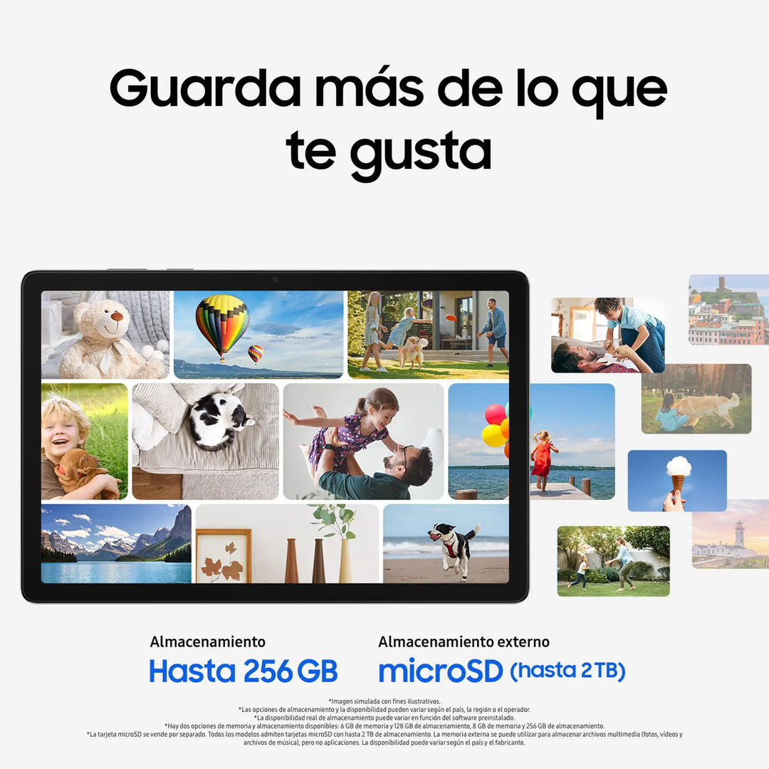 Samsung Galaxy Tab A11+ Wi-Fi 6GB+128GB, 8GB+256GB Tableta con IA, Pantalla de 11" con 90 Hz, Altavoces Cuádruples Dolby, Versión Global