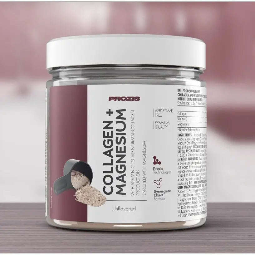 Colágeno + Magnesio (300 g) - Prozis  Con vitamina C  Alta calidad  Deliciosos sabores