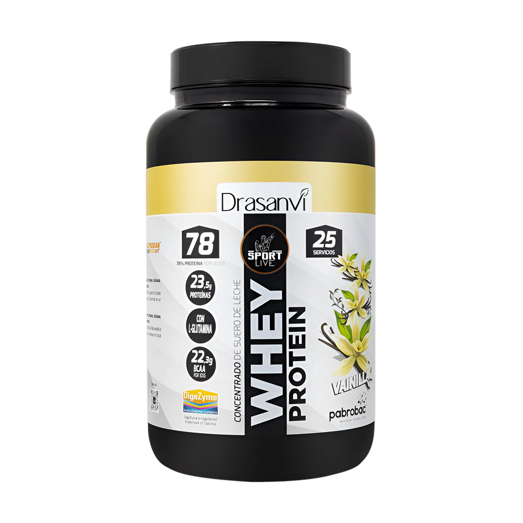 DRASANVI PROTEINA WHEY CONCENTRADA - SABOR VAINILLA - 750 GR