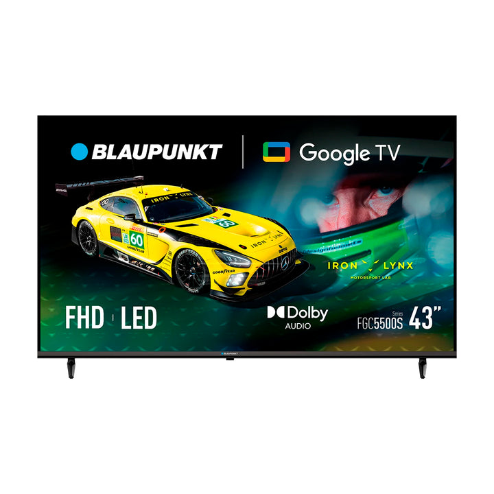 BLAUPUNKT Smart TV 43" Full HD LED, Google TV con Dolby Audio, HDMI, Bluetooth 5.0, Wi-Fi, Chromecast integrado, Negro, 43FGC5500S