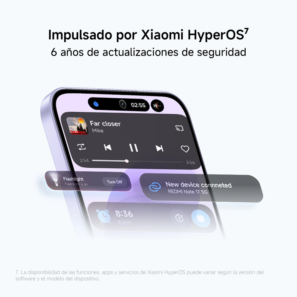 Oficial | REDMI Note 17 5G, Pantalla AMOLED FHD+ de 6,99″ con protección ocular, Batería de 7700 mAh con carga turbo de 45 W, Impulsado por Xiaomi HyperOS