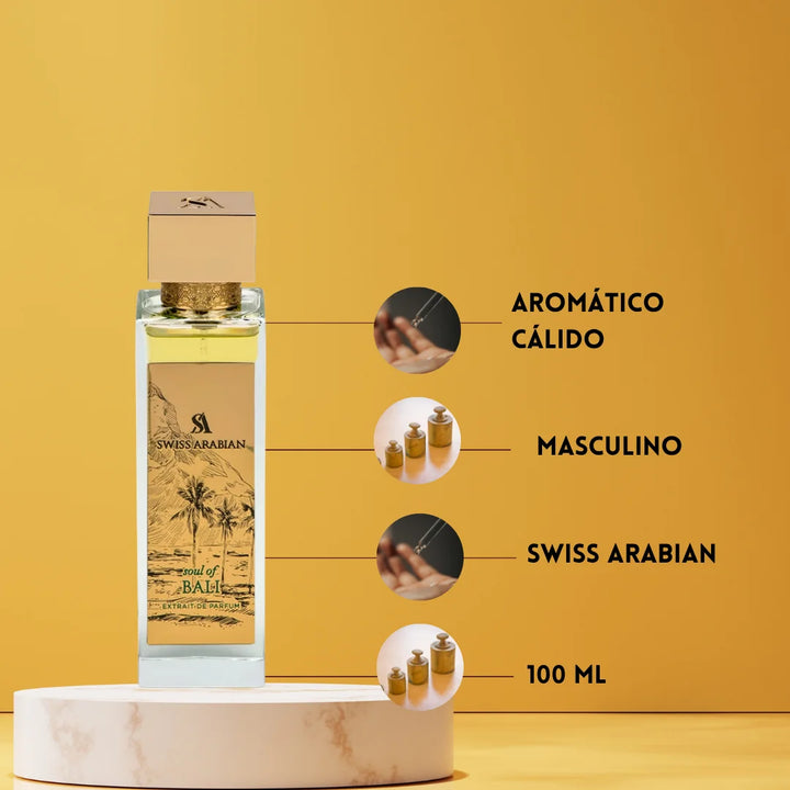 Soul of Bali - Swiss Arabian - Perfume Árabe Unisex - Extrait de Parfum Swiss Arabian