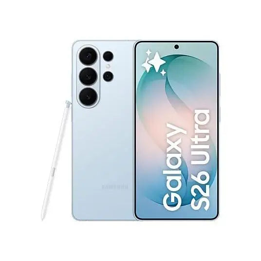 Samsung Galaxy S26 Ultra, un smartphone 5G con pantalla Dynamic AMOLED 2X de 6.9", procesador Snapdragon 8 Elite, 16 GB de RAM, 1 TB de almacenamiento y una cámara de 200 MP con mejoras de IA para fotos impresionantes y 24 horas de batería.