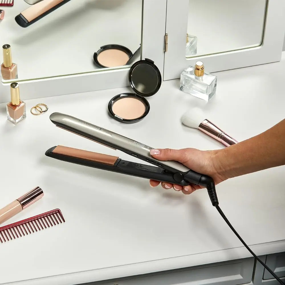Plancha para el Pelo Remington Keratin Therapy Pro S8590/ Gris