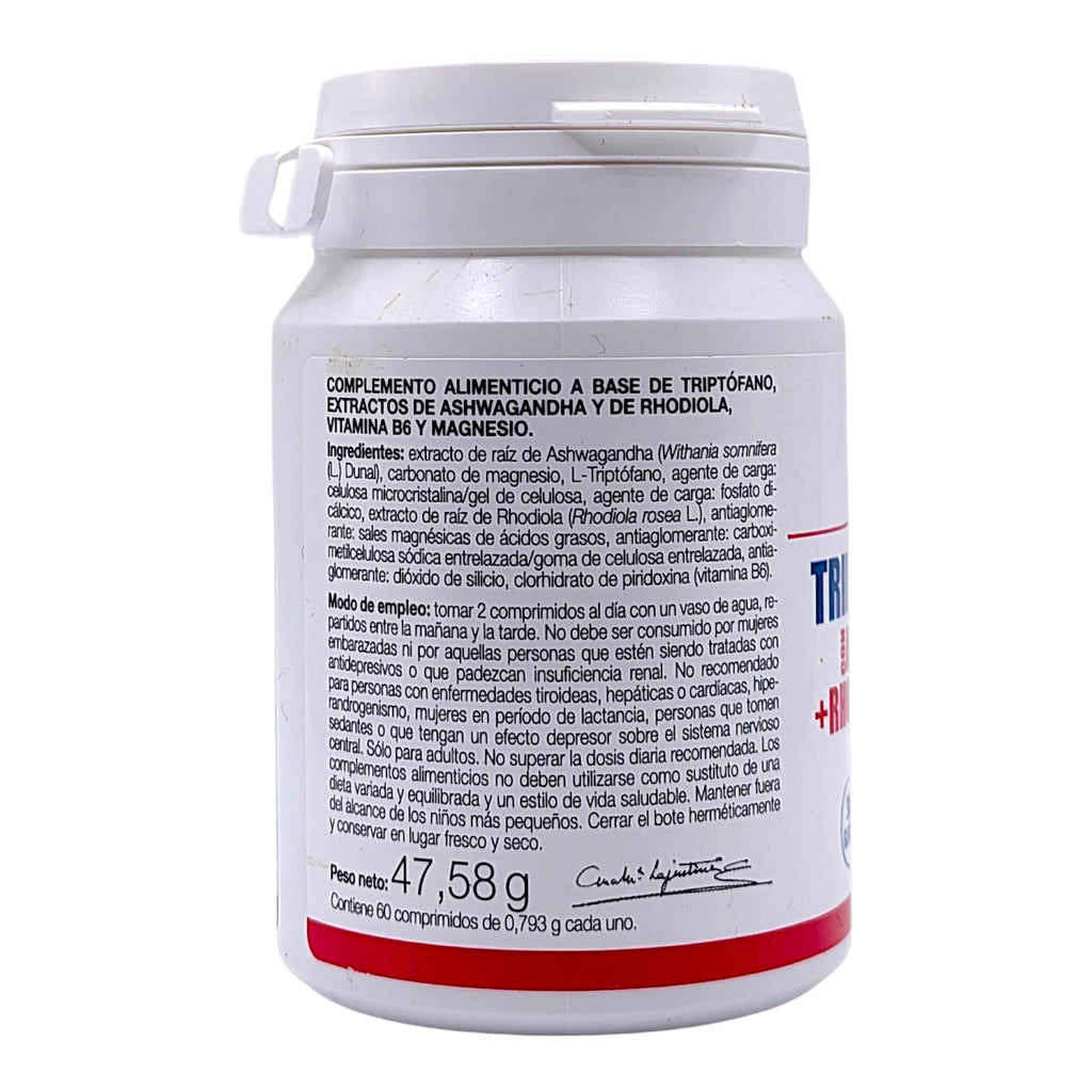 Ana María Lajusticia Triptófano Plus 60 comprimidos Pack x2 unidades - Complejo Adaptógeno con Ashwagandha y Rhodiola - Precursor de Serotonina y Modulador del Cortisol - Resiliencia y Bienestar Mental