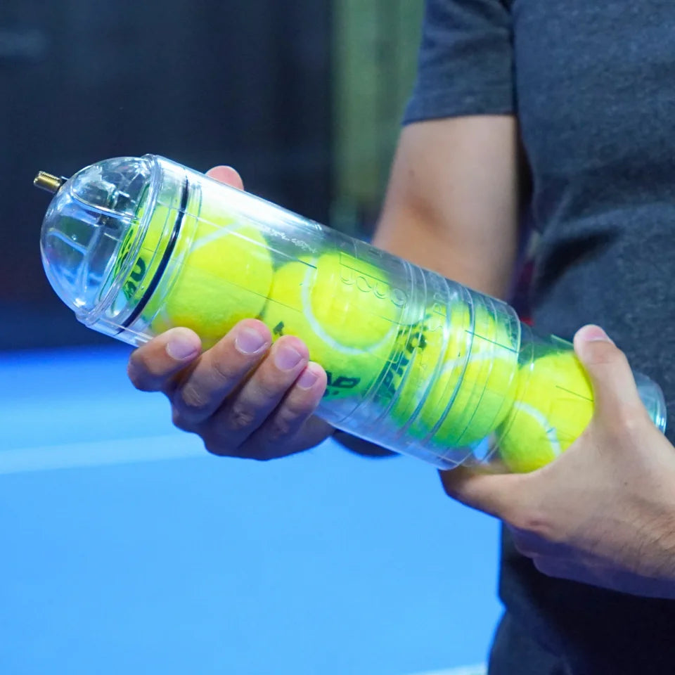 Presurizador de Pelotas TuboX4 Crystal (Sin Bomba de aire incluida) - Para Tenis y Padel  TuboPlus