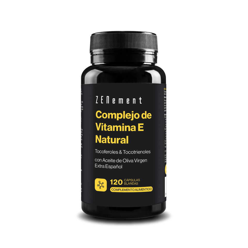 Vitamina E Natural Complex Tocoferoles & Tocotrienoles - 120 Cápsulas blandas Zenement