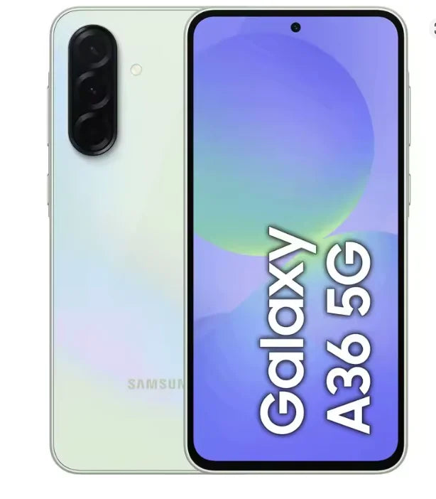Samsung Galaxy A36 5G, 8 GB de RAM, 128 GB de ROM, pantalla AMOLED de 6,7", tasa de refresco de 120 Hz, cámara de 50 MP, batería de 5000 mAh, resistencia al agua IP67, doble SIM - Smartphone Android para telefonía móvil 5G.
