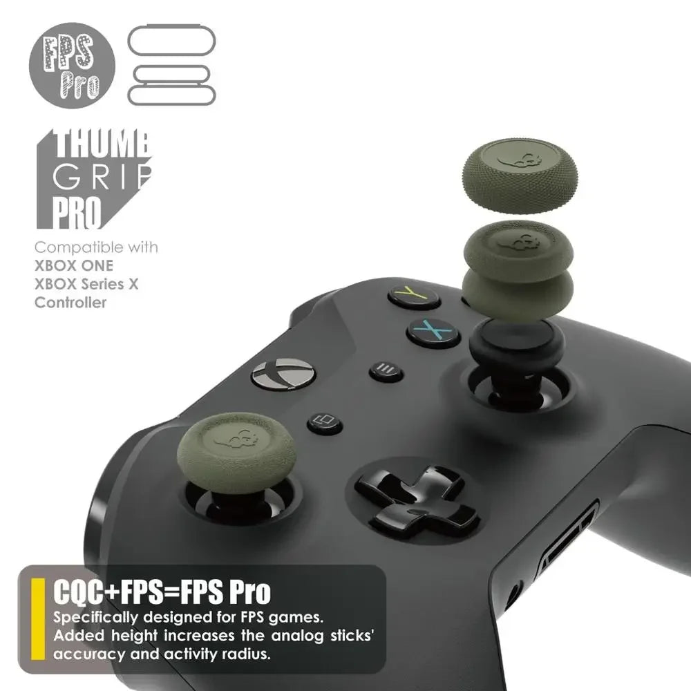 Set de 6 Grips Skin CQC FPS Compatibles con ROG Xbox Ally/X y Mandos Xbox Series X|S, One y Elite Skull & Co. Savage Raven
